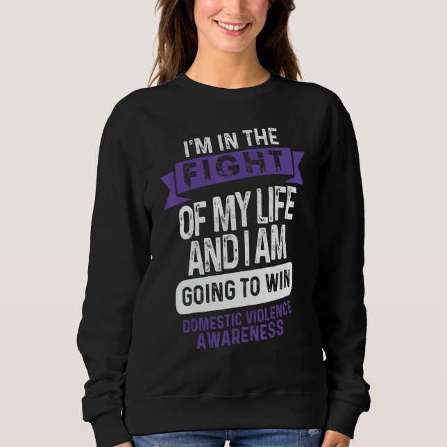 Fight to Win Domestic Violence Awareness Supporter Sweatshirt (Vorderseite)