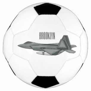 Fighter aircraft cartoon illustration fußball