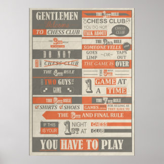 Fighter Club x Schach Club Poster