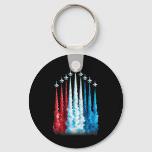Fighter Jets American Flag für 4. Juli Patriot Schlüsselanhänger