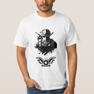 Fighter-Logo-T-Shirt für Männer Stil fürs Gym & T-Shirt