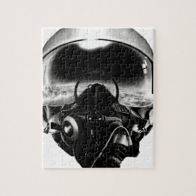 Fighter Pilot Helmet Puzzle (Vertikal)