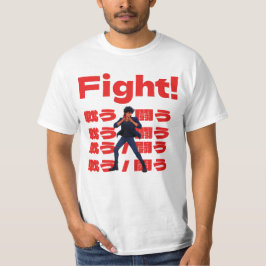 Fighter with 90s Retro Anime Style T-Shirt