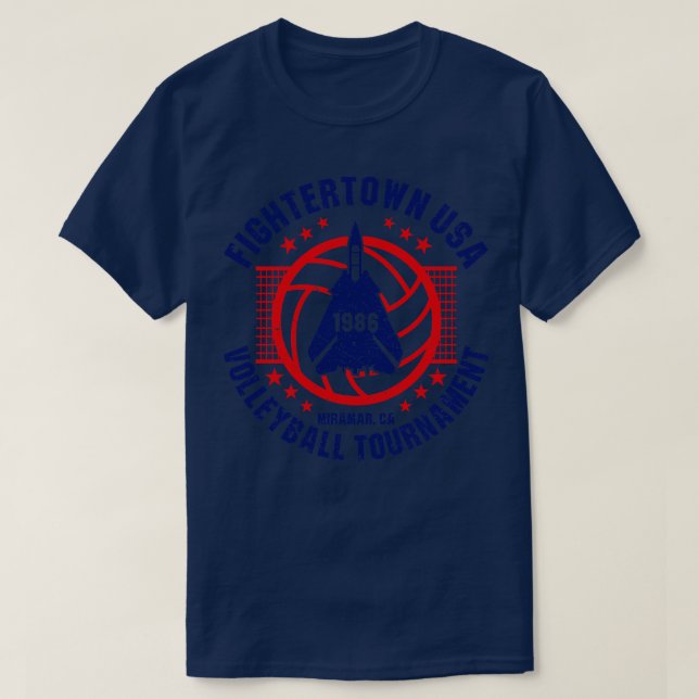 Fightertown USA Volleyball Turnier T-Shirt (Design vorne)