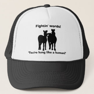 Fightin fasst lustigen Pferdehut ab Truckerkappe