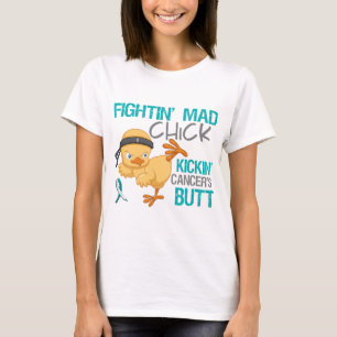 Fightin Küken-Gebärmutterkrebs T-Shirt