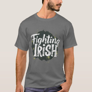 Fighting Irish Football Vintage für Kinder Männer  T-Shirt