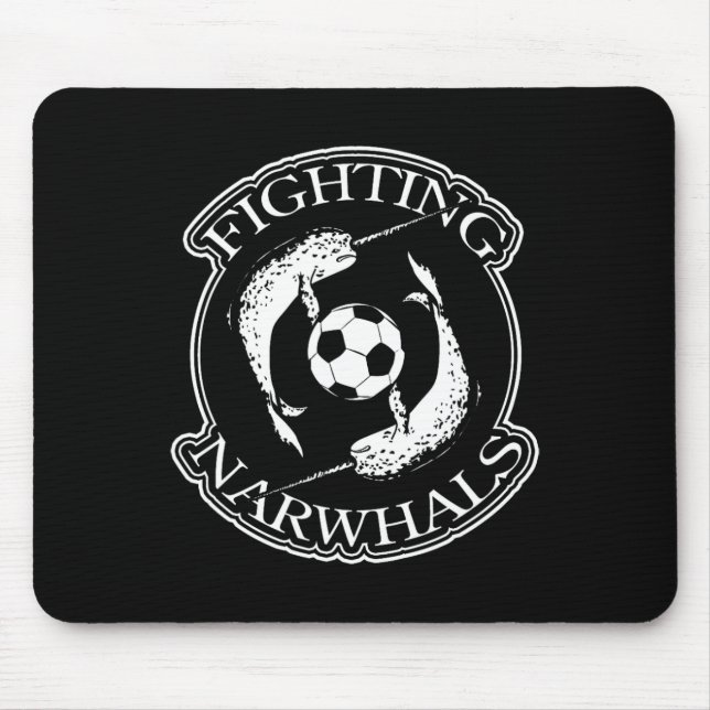 Fighting Narwhals Fußball  Mousepad (Vorne)