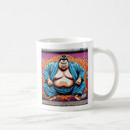 Fighting Sumo Wrestlers: Japanese-Inspired Art Kaffeetasse