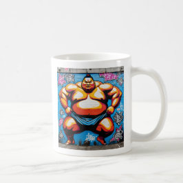 Fighting Sumo Wrestlers: Japanese-Inspired Art Kaffeetasse