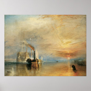 Fighting Temeraire von Joseph Turner, Maritime Kun Poster
