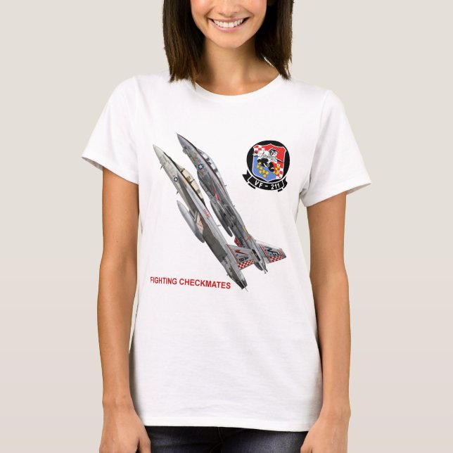Fighting VF-211 setzt schachmatt T-Shirt (Vorderseite)