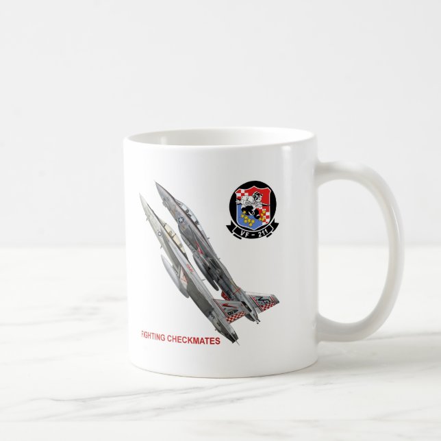 Fighting VF-211 setzt schachmatt Tasse (Rechts)