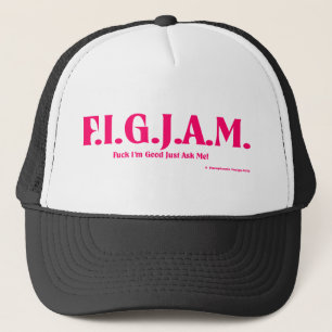 FIGJAM - ROSA TRUCKERKAPPE