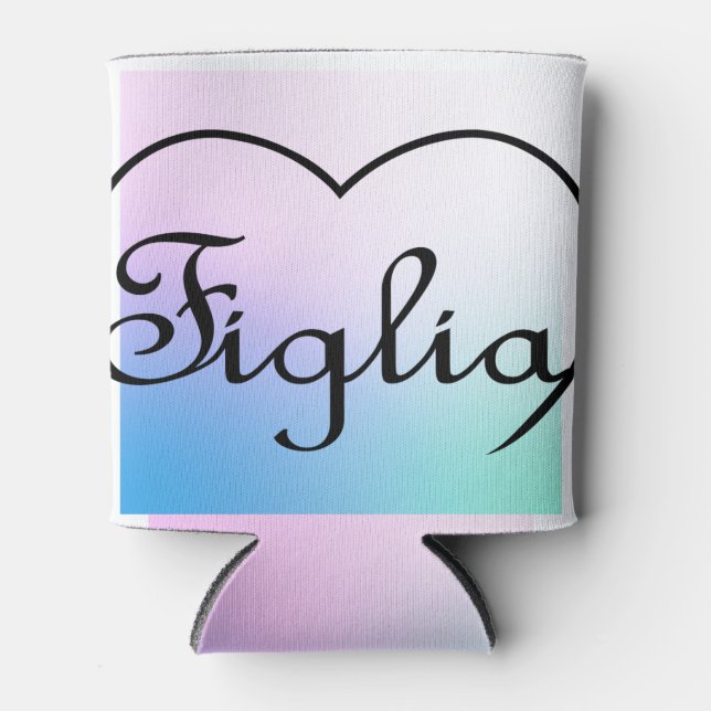 Figlia Daughter Pastellfarben Dosenkühler (Vorderseite)