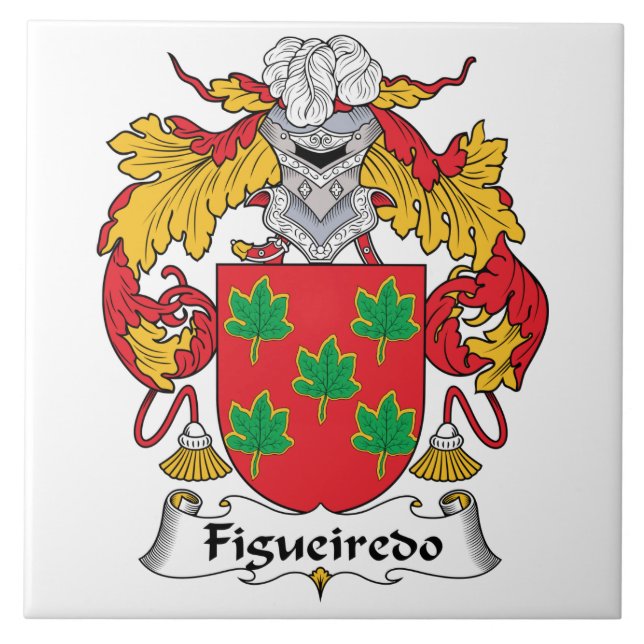 Figueiredo Familienwappen Fliese (Vorderseite)