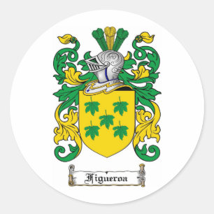 FIGUEROA-FAMILIENWAPPEN - FIGUEROA-WappenCOAT Runder Aufkleber