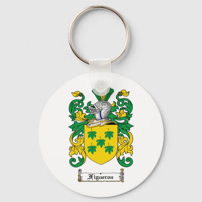 FIGUEROA-FAMILIENWAPPEN - FIGUEROA-WappenCOAT Schlüsselanhänger (Vorderseite)