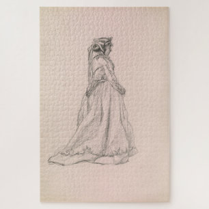 Figur einer Frau (Camille) (1865) – Claude Monet Puzzle