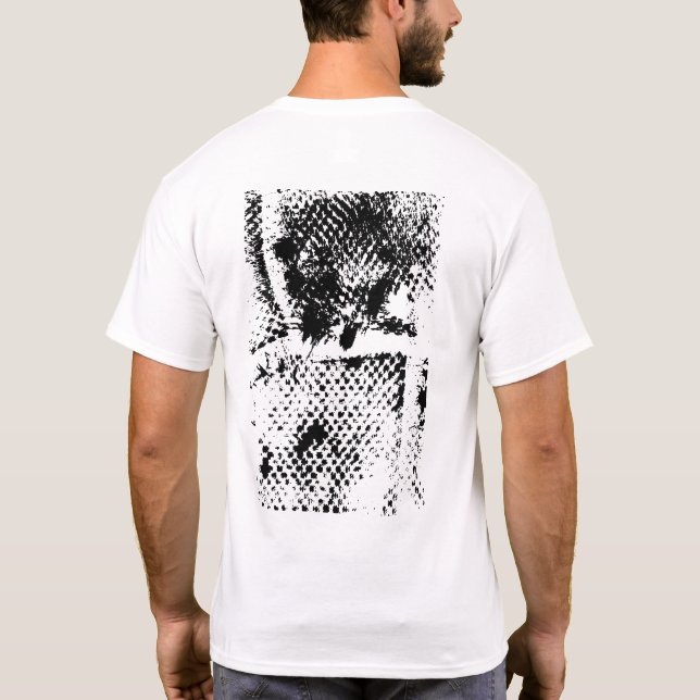 Figurale Abstrakt vorne und hinten T-Shirt (Rückseite)