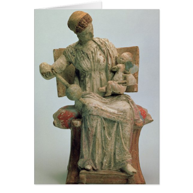 Figürchen der Aphrodite spielend mit Eros (Vorne)