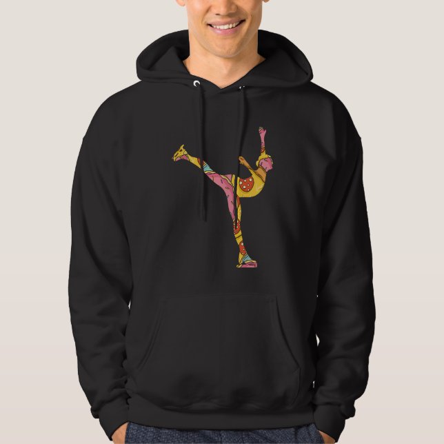 Figure Skating Girls And Women Ice Skating  1 Hoodie (Vorderseite)