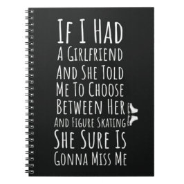 Figure Skating Ornaments Gifts For Him Skater Boys Notizblock