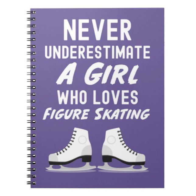 Figure Skating Ornaments Gifts Girl Skater For Her Notizblock (Vorderseite)