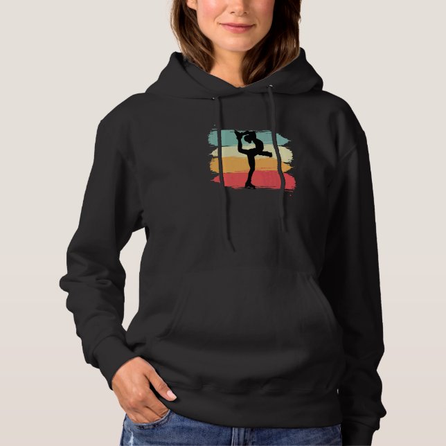 Figure Skating Retro Skater or Dancer Hoodie (Vorderseite)