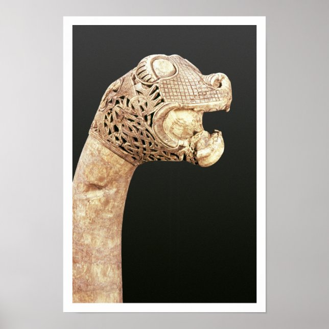 Figurehead of a Viking Longship, gefunden in Osebe Poster (Vorne)
