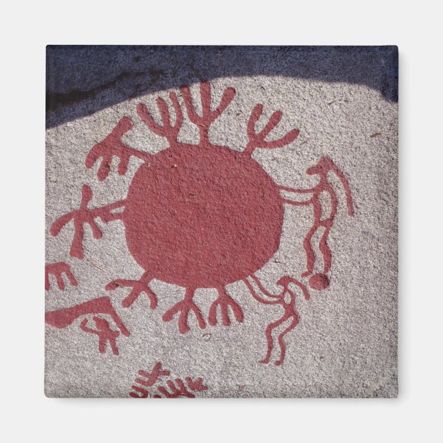 Figuren und Tiere rund um die Sonne Magnet (Vorne)