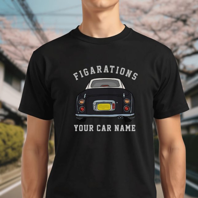 Figures Black Figaro Car Name T - Shirt (A fun black figgy t-shirt with space for your name or car name. )
