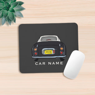 Figures Name Niedlich Black Figaro Car Monogram Mousepad