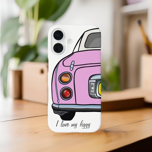 Figures Name Niedlich Pink Figaro Car Case-Mate iPhone Hülle (Cute pink figaro phone case with space for your name. I love my figgy!)