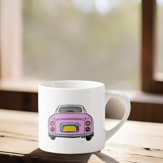Figures Name Pink Figaro Car Espresso Cup Espressotasse (For your espresso brews! Just add your name or your pink figaro)