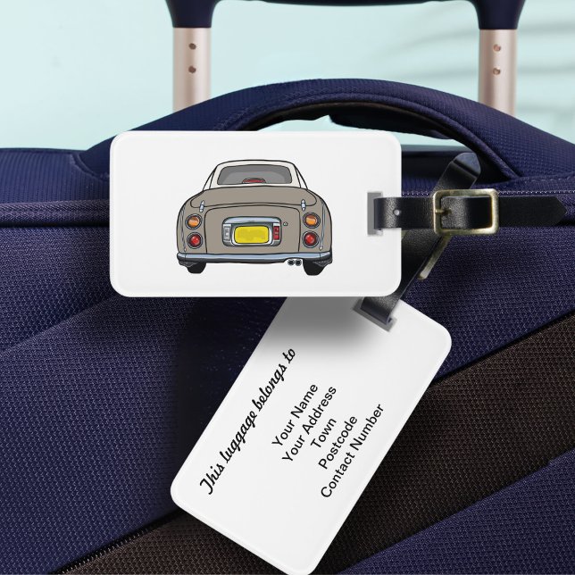 Figures Topaz Mist Figaro Auto Gepäck Tag Gepäckanhänger (Fun topaz figgy luggage tag for your road trip adventures. Just add your address details)