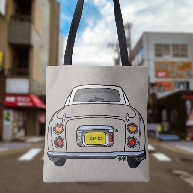 Figures Topaz Mist Figaro Auto Tote Beutel (Add your car reg number or figgy car name to this cute topaz mist figaro car tote bag)