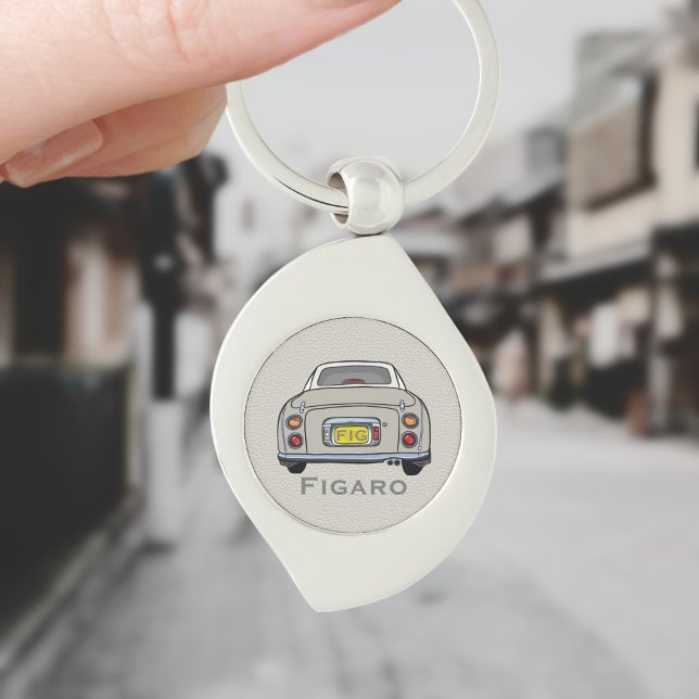 Figures Topaz Mist Figaro Car Silver Schlüsselanhä Schlüsselanhänger (For your figaro car keys. Just add your name and initials)