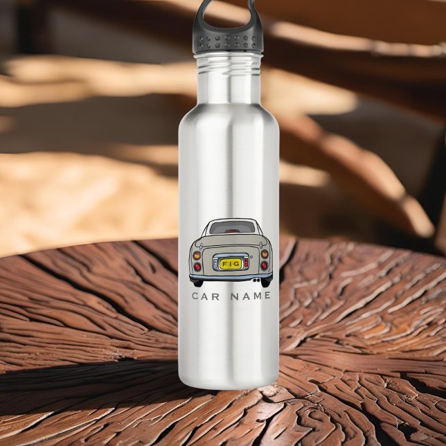 Figures Topaz Mist Figaro Name Monogram Edelstahlflasche (You can add your car name (or yours) and your initials to this really useful water bottle. )