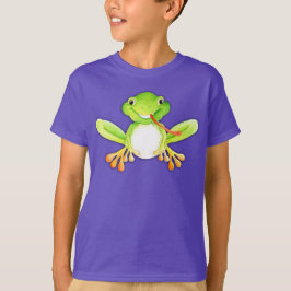 Figurfrosch mit der Zunge heraus scherzt T - Shirt