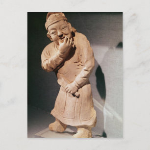 Figurin eines Pfeifspielers Postkarte