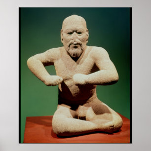 Figurine eines Ringers Poster