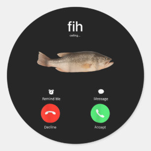 Fih Anruf Erinnern Sie mich Nachricht Ablehnen Akz Runder Aufkleber