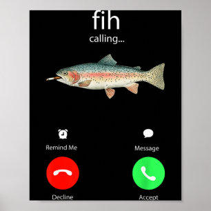 Fih Anruf Erinnern Sie mich Nachricht Ablehnen Ann Poster