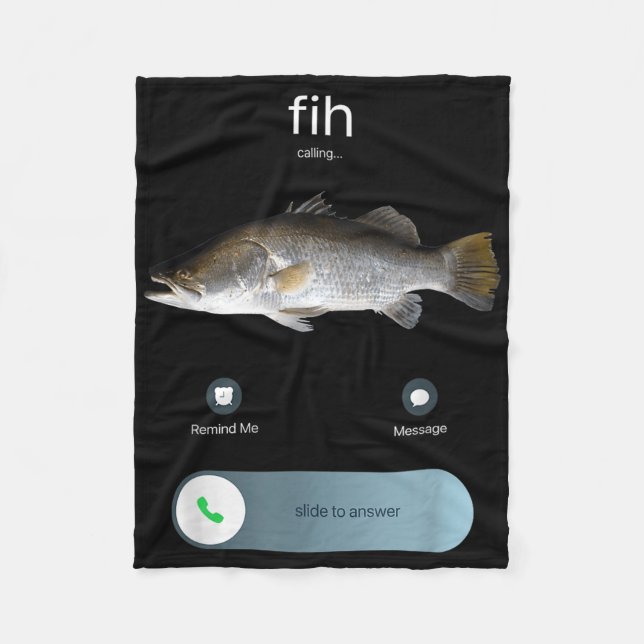 Fih Calling, Fih Incoming Call Meme, Fih Fis Fleecedecke (Vorderseite)