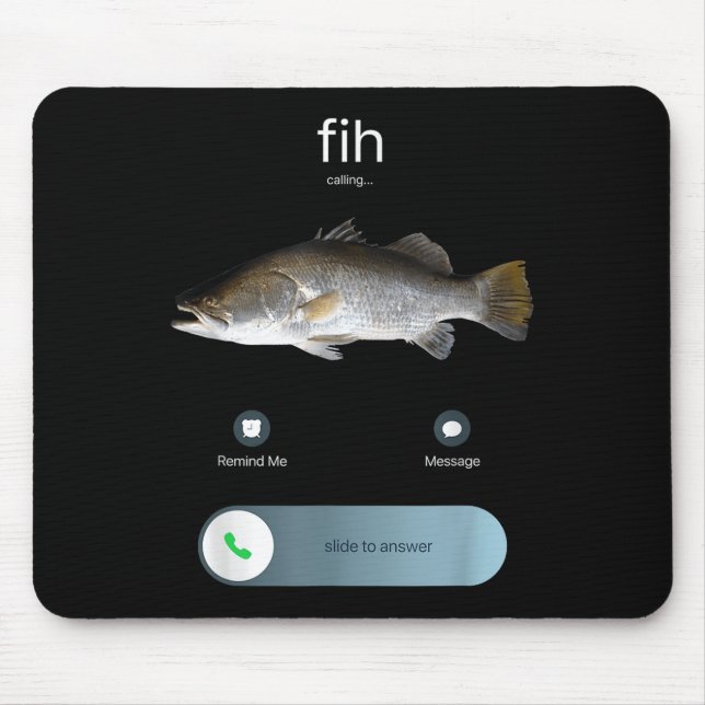 Fih Calling, Fih Incoming Call Meme, Fih Fis Mousepad (Vorne)