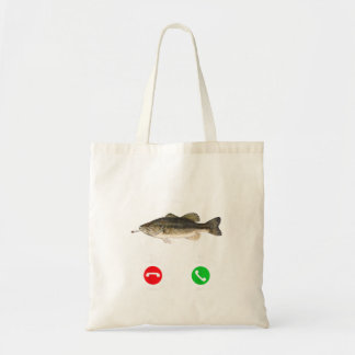 Fih ruft rauchenden Fisch Lustiges Angel-Meme Angl Tragetasche