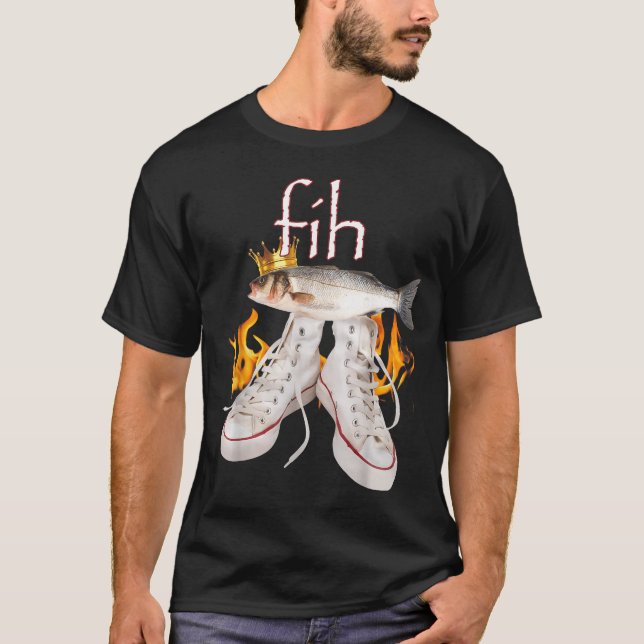 Fih Scute Ss Cute Sss Fisch Lustig Rechtschreibfeh T-Shirt (Vorderseite)