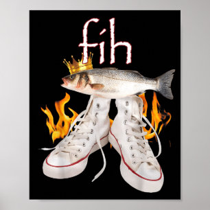 Fih Scute Ss Cute Sss Fisch Lustiger Rechtschreibf Poster