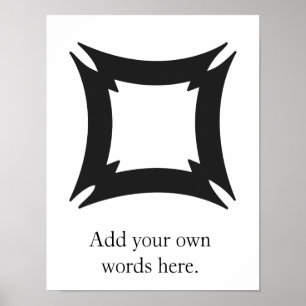 FIHANKRA   Adinkra Symbol des Schutzes und der Poster